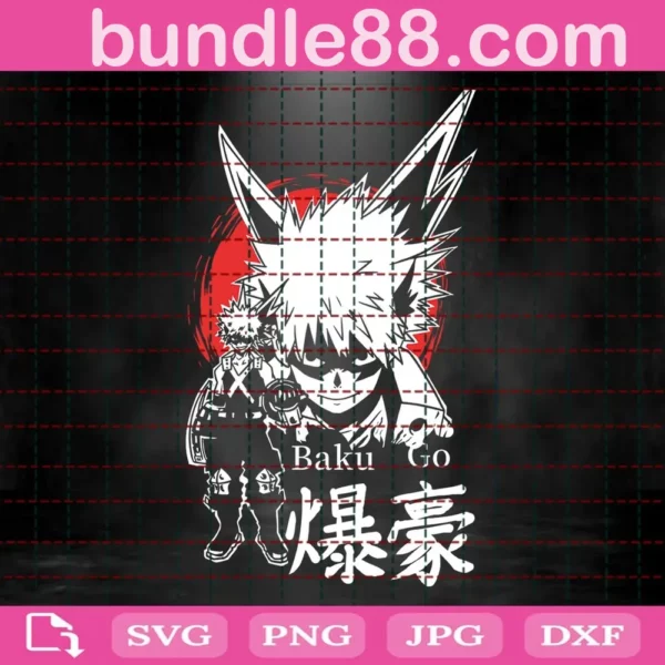 Bakugo Svg, Katsuki Bakugo Svg