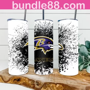 Baltimore Ravens Football 20oz Skinny Tumbler