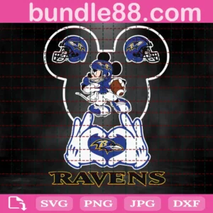 Baltimore Ravens Football Mouse Clipart