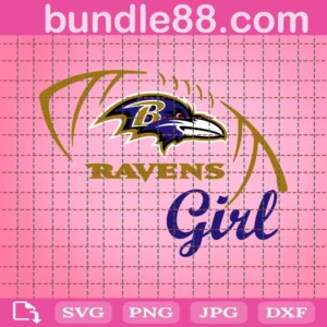 Baltimore Ravens Girl Svg