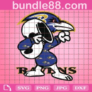 Baltimore Ravens Snoopy Svg