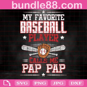 Baseball Papa Svg