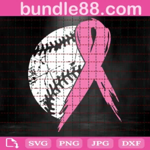 Baseball Tackle Breast Cancer Awareness Svg