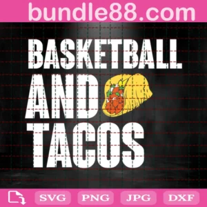 Basketball And Taco Svg