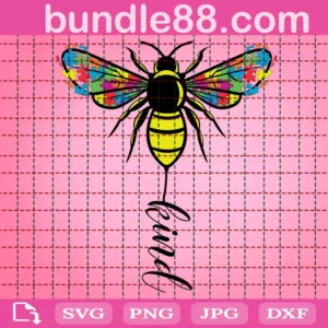 Be Kind Butterfly Puzzle Svg