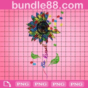 Be Kind Flower Autism Png