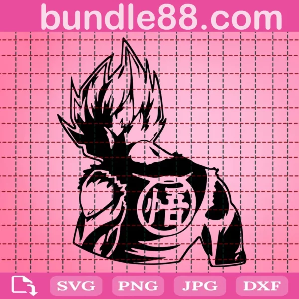 Behind Vegeta Dragon Ball Svg