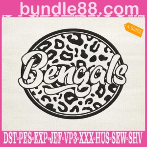 Bengals Leopard Embroidery Files