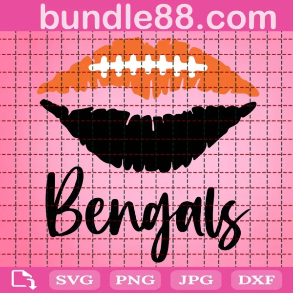 Bengals Lips Svg