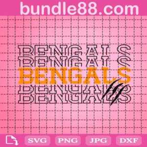 Bengals Svg, Bengals Football Svg