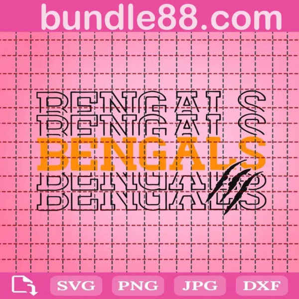 Bengals Svg, Bengals Football Svg