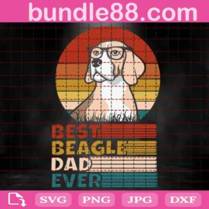 Best Beagle Dad Ever Svg