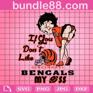 Betty Boop Cincinnati Bengals Svg