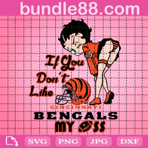 Betty Boop Cincinnati Bengals Svg