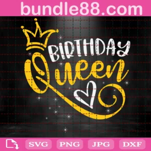 Birthday Queen Crown Svg