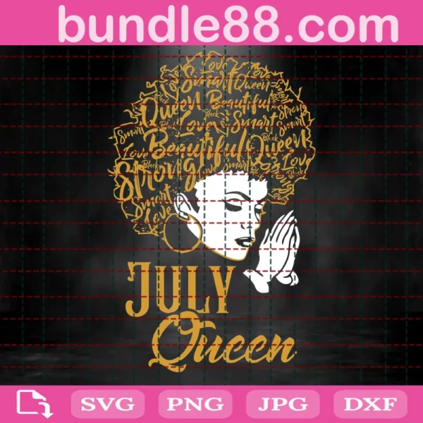 Black Birthday Queen Svg