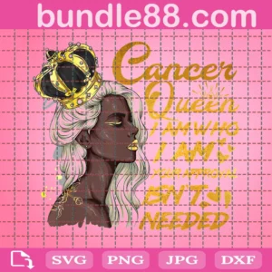 Black Girl Birthday Cancer Queen Svg