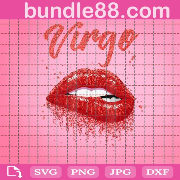 Black Girl Birthday Virgo Lips Svg