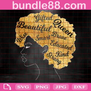 Black Girl Gifted Beautiful Svg