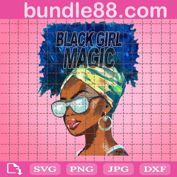 Black Girl Magic Afro Queen Svg