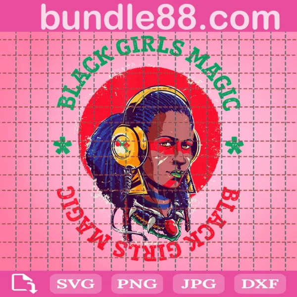 Black Girl Magic Dreadlock Svg