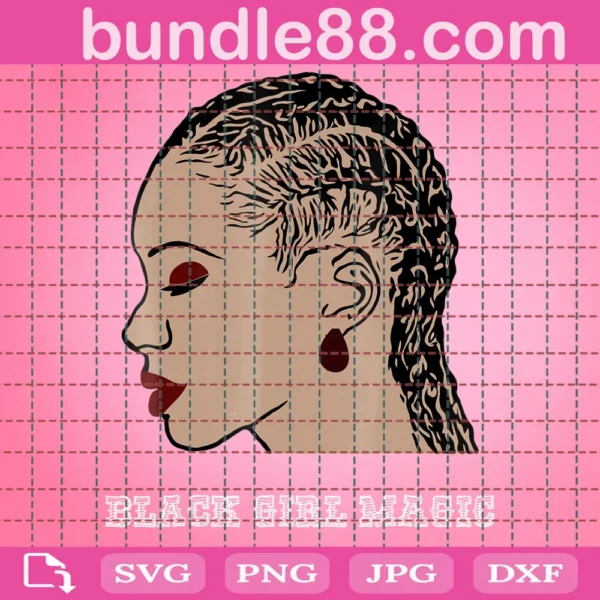 Black Girl Magic Dreadlocks Svg