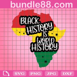 Black History Is World History Svg