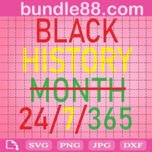 Black History Month Period Svg