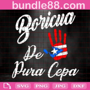 Boricua De Pura Cepa Hand Svg