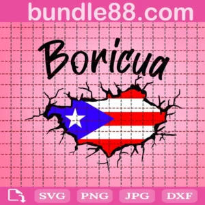 Boricua Puerto Rican Pride Svg