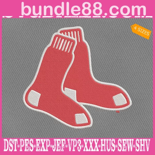 Boston Red Sox Logo Embroidery Machine