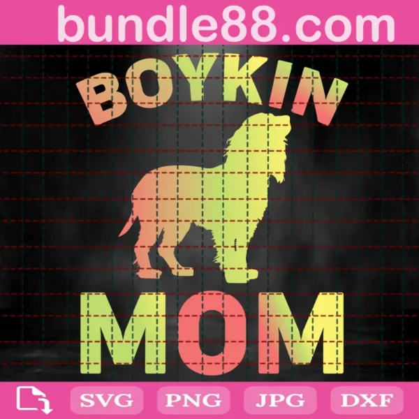 Boykin Mom Svg, Boykin Spaniel Svg