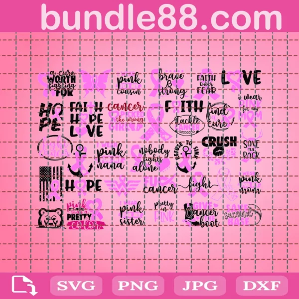 Breast Cancer Bundle Svg