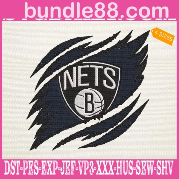 Brooklyn Nets Embroidery Design