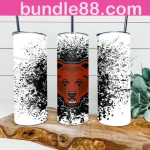 Brown Bears 20oz Skinny Tumbler