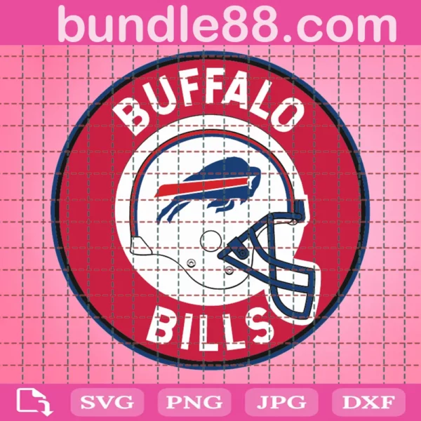 Buffalo Bills Football Helmet Svg Cut Files