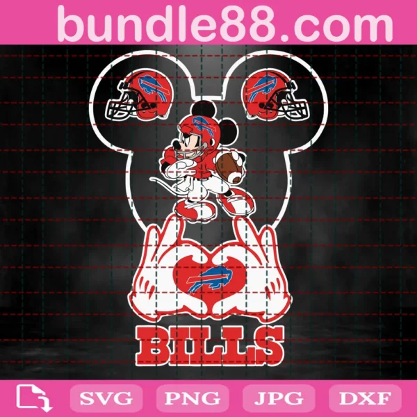 Buffalo Bills Football Mouse Clipart