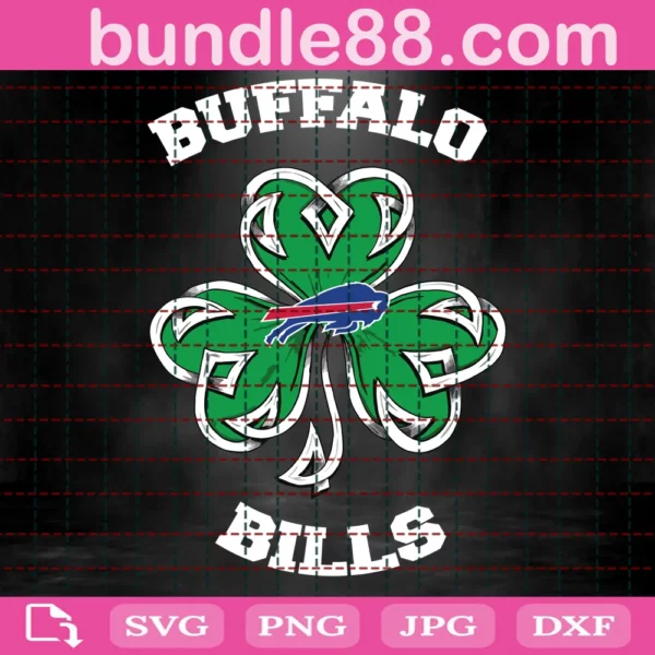 Buffalo Bills Lucky Clover Svg