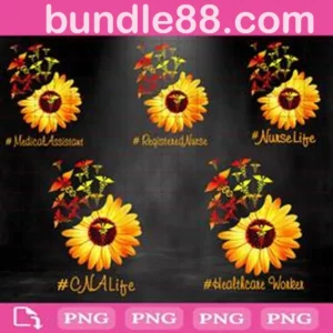 Bundle Sunflower Nurse Life Png