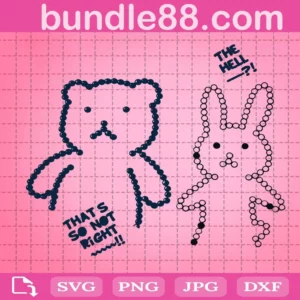 Bunny And Bear Svg