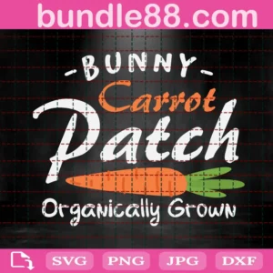 Bunny Carrot Patch Svg