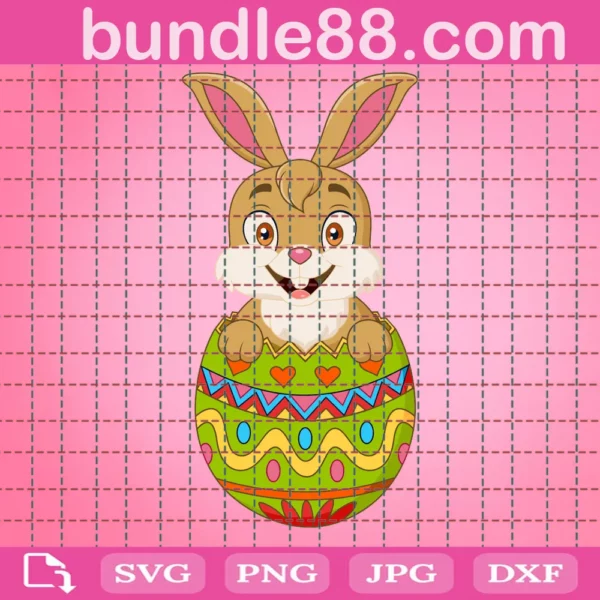 Bunny Face Svg, Easter Svg