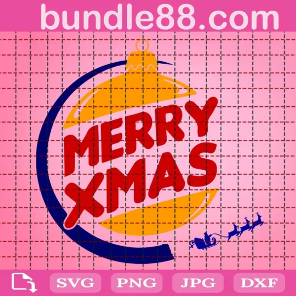 Burger King Christmas Svg