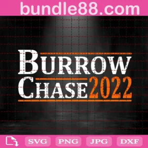 Burrow Chase 2022 Svg