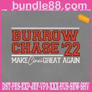 Burrow Chase 22 Embroidery Files
