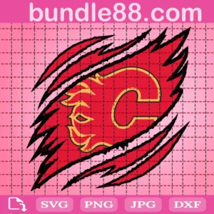 Calgary Flames Claws Svg