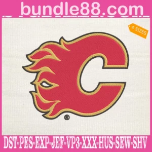 Calgary Flames Embroidery Files