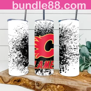 Calgary Flames Hockey 20oz Skinny Tumbler