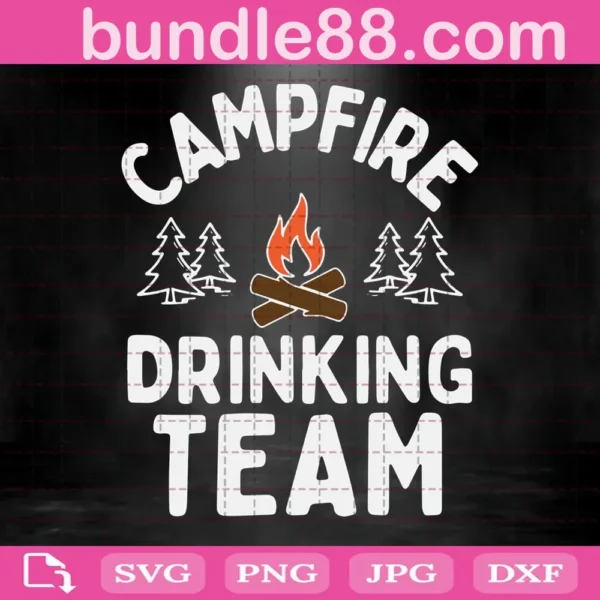 Campfire Drinking Team Svg