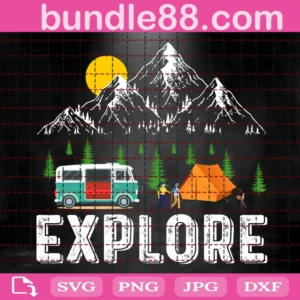 Camping Explore Svg